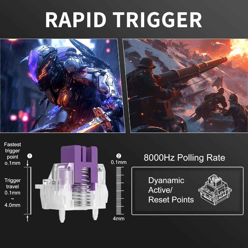 MageGee 60% Rapid Trigger Gaming Keyboard 8000Hz Polling Rate