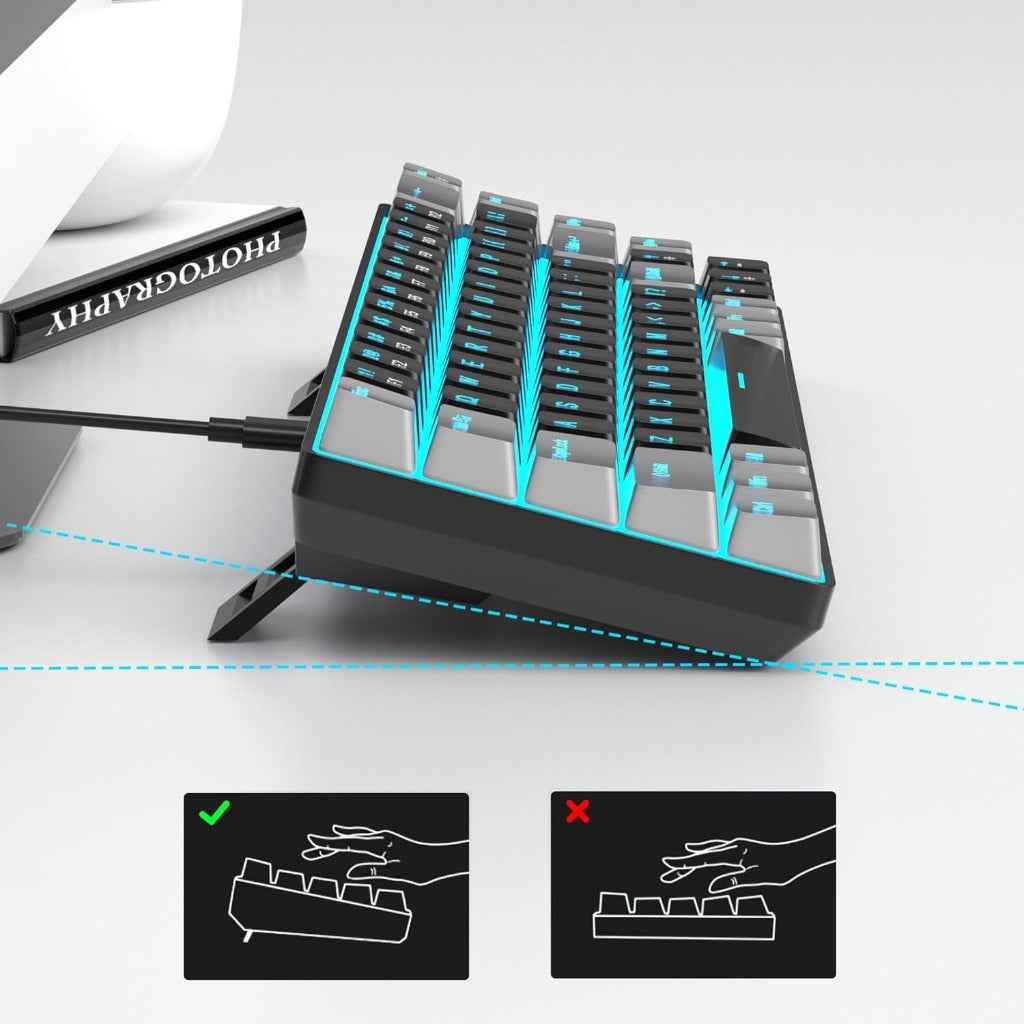 MageGee Portable 60% Mechanical Gaming Keyboard, MK-Box