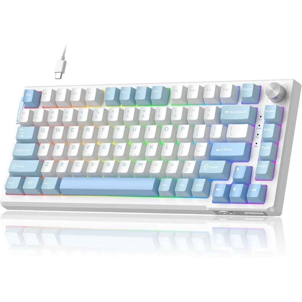 MageGee SKY81 75% Mechanical Gaming Keyboard, Gasket Hot Swappable Wired