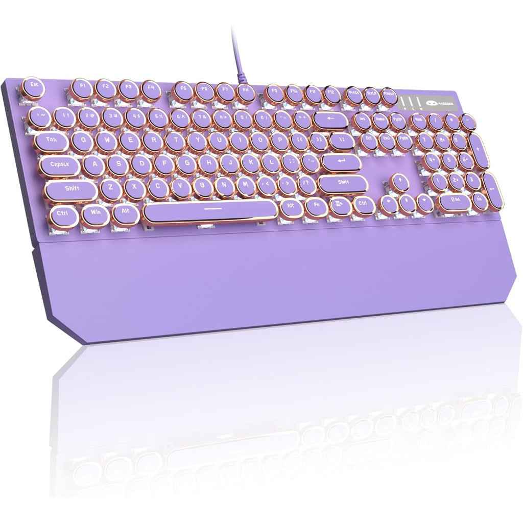 MageGee Typewriter Mechanical Gaming Keyboard, Retro Punk