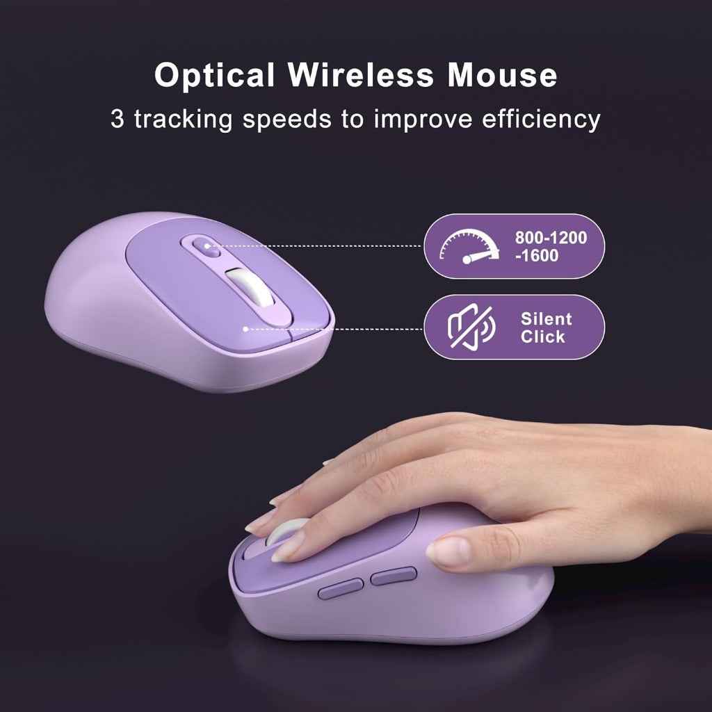 MageGee V920 Wireless Keyboard and Mouse Combo, 2.4G Full-Sized