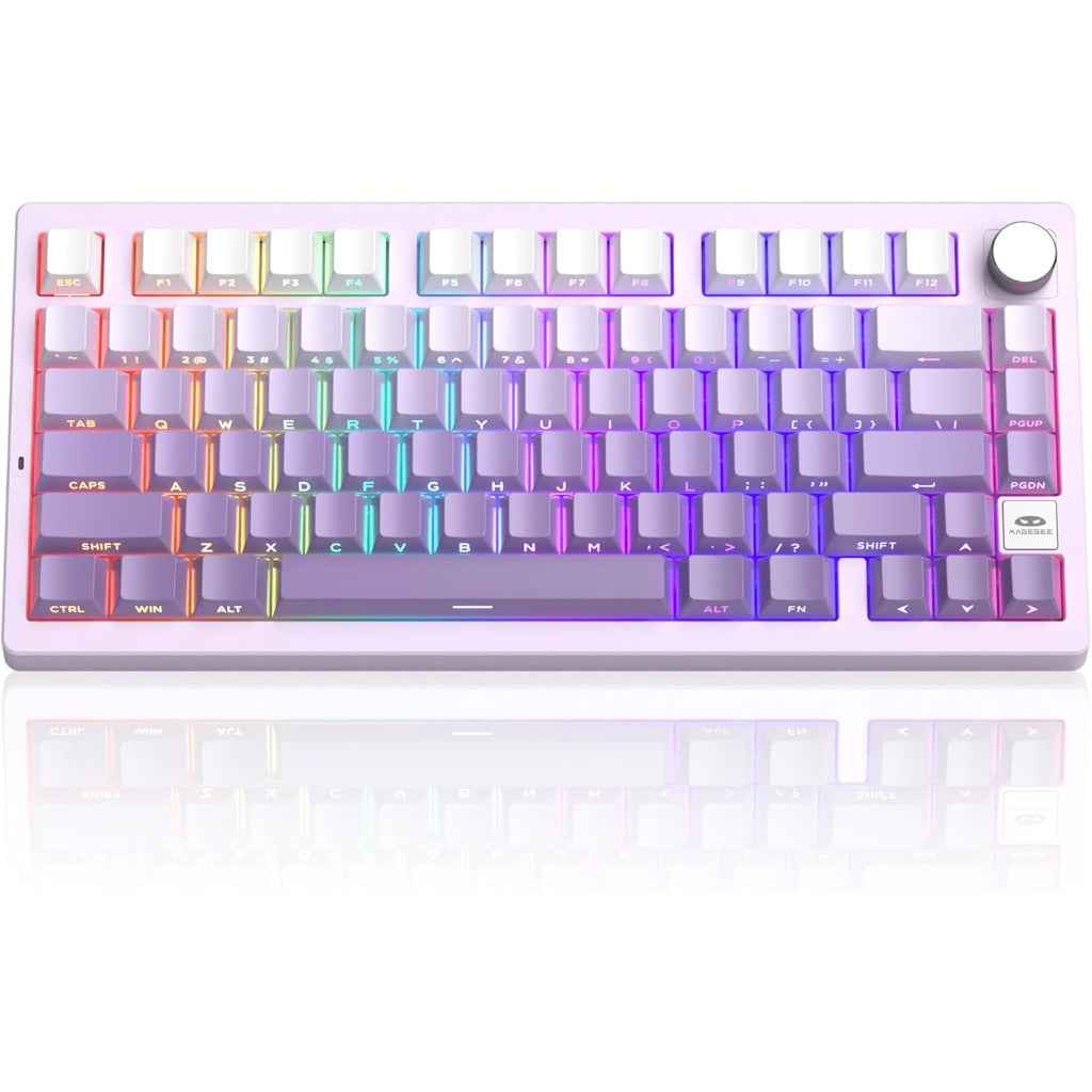 MageGee LIGHT75 Wireless 4000mAh 2.4G/USB-C/BT5.0 Creamy Keyboard