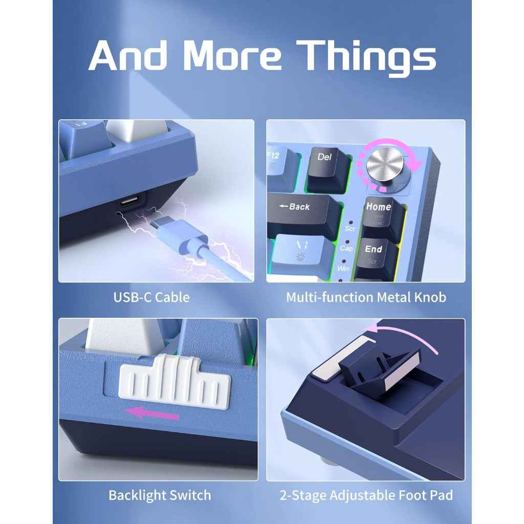 MageGee SKY81 75% Mechanical Gaming Keyboard, Gasket Hot Swappable Wired