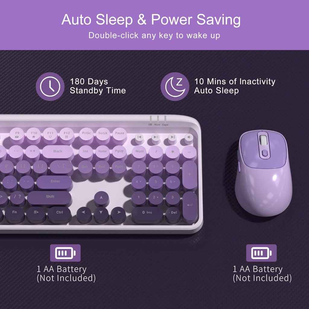 MageGee V920 Wireless Keyboard and Mouse Combo, 2.4G Full-Sized