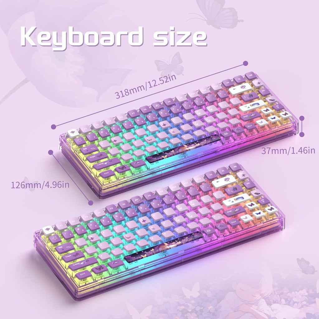 MageGee Light84 Transparent Mechanical Keyboard