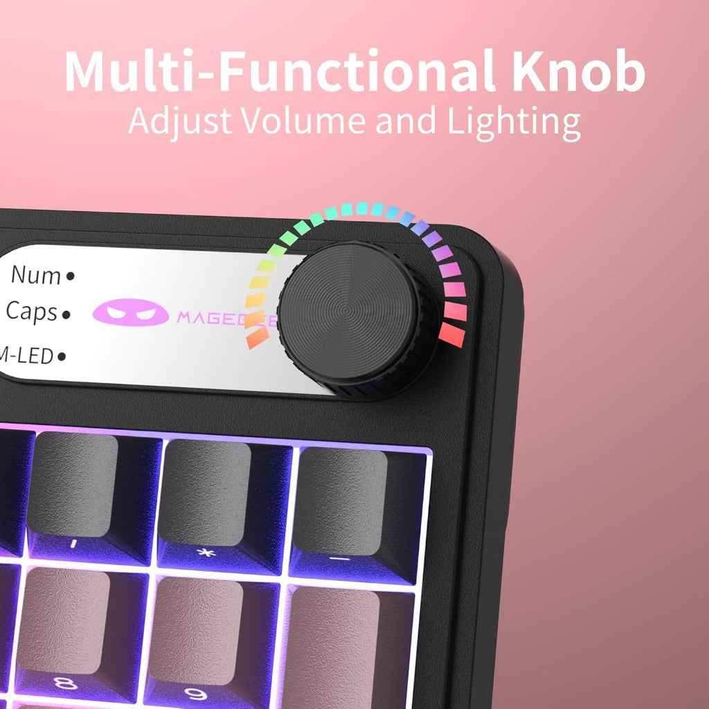 MageGee GK960 4000mAh Wireless Gaming Keyboard Tri-Mode Wired/BT/2.4G Creamy