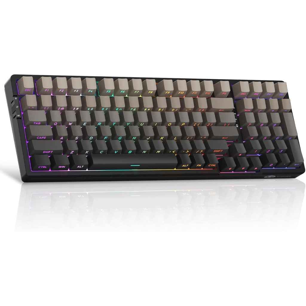 MageGee LIGHT100 2.4G/USB-C/BT5.0 8000mAh Wireless Creamy Keyboard