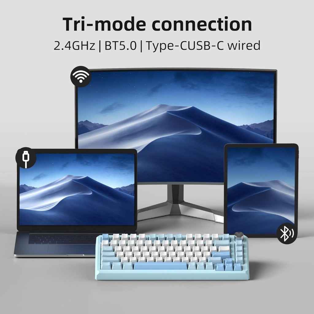 MageGee Captain75 Wireless Mechanical Keyboard CNC Aluminium