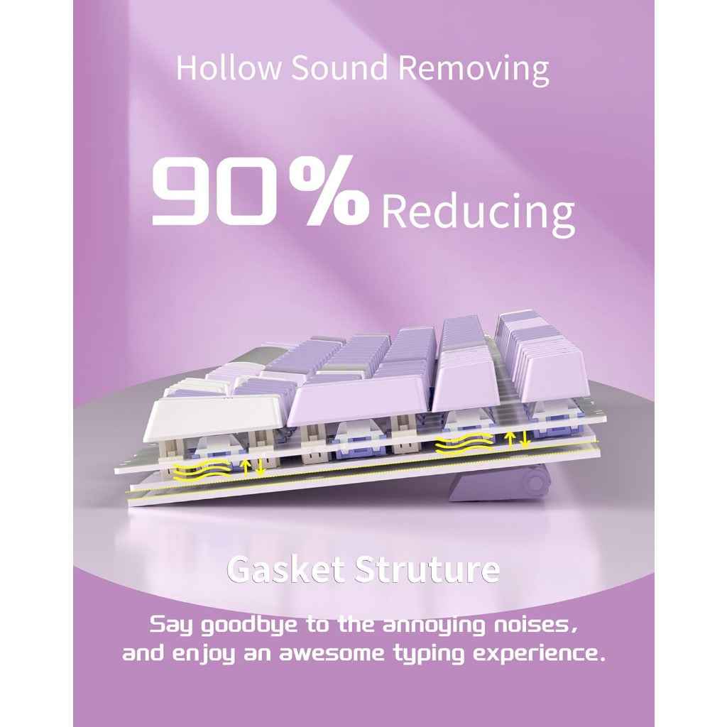 MageGee SKY98 Mechanical Gaming Keyboard Gasket Hot Swappable