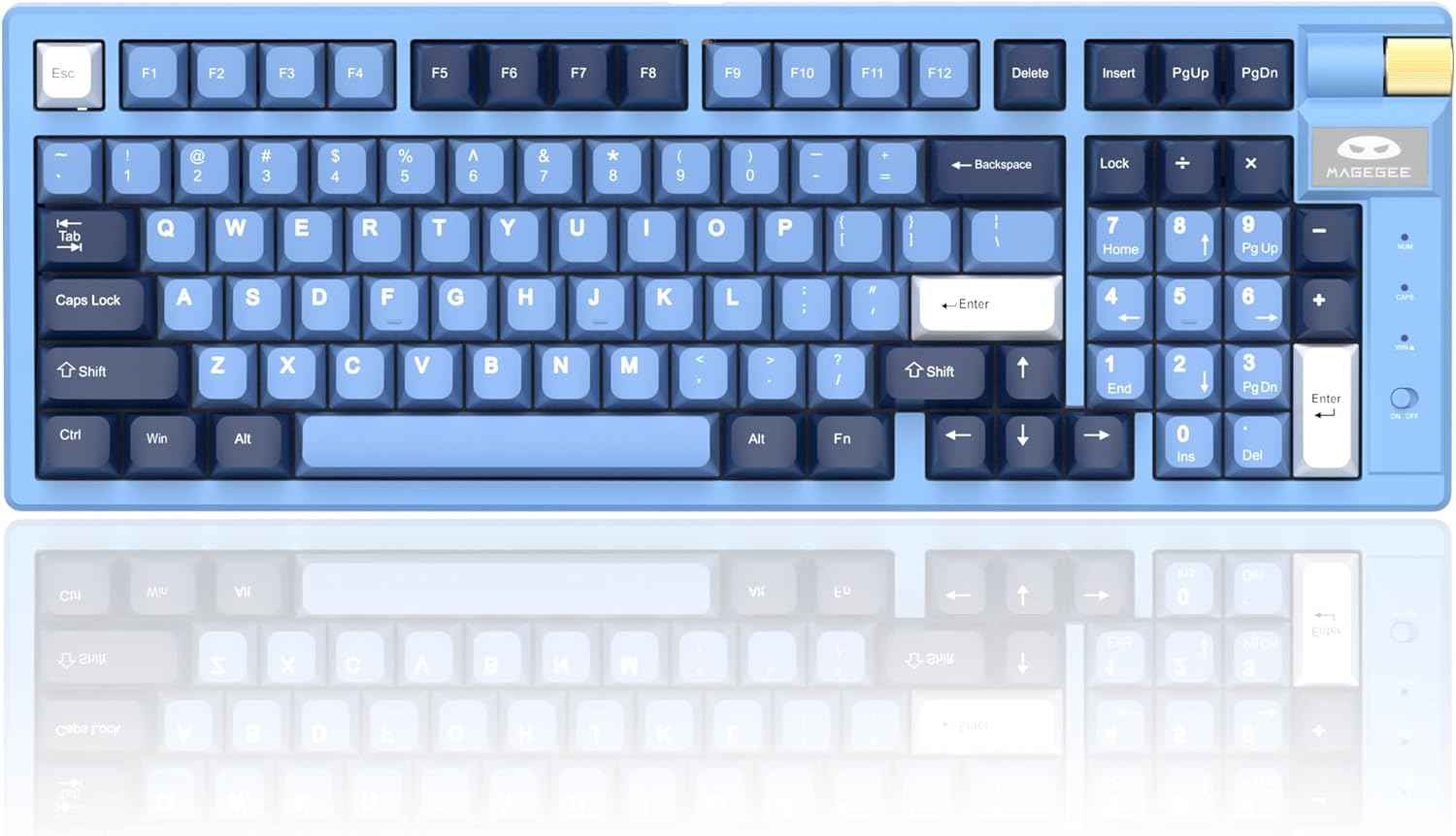 MageGee Tri-Mode 2.4GHz/BT/USB-C Hot-Swappable 98 Keys Keyboard