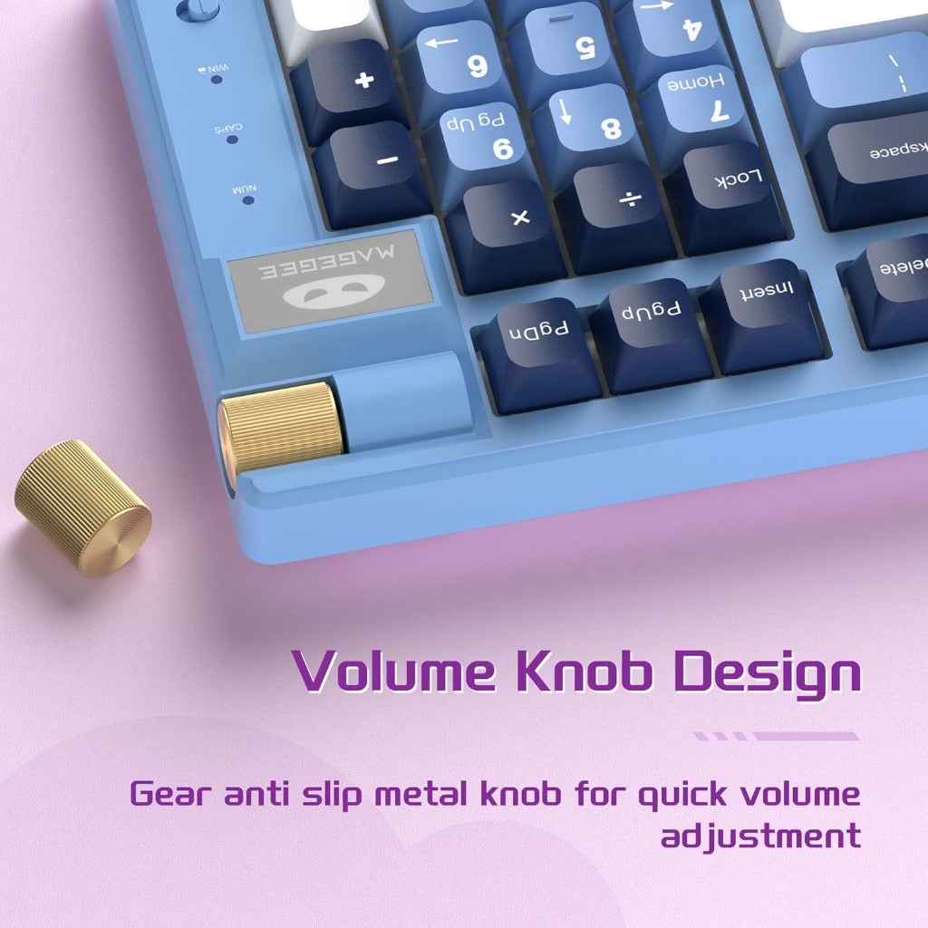 MageGee Tri-Mode 2.4GHz/BT/USB-C Hot-Swappable 98 Keys Keyboard