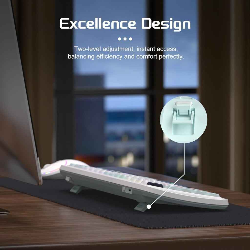 MageGee 2.4G/BT5.0/USB-C Wireless Creamy Mechanical Keyboard