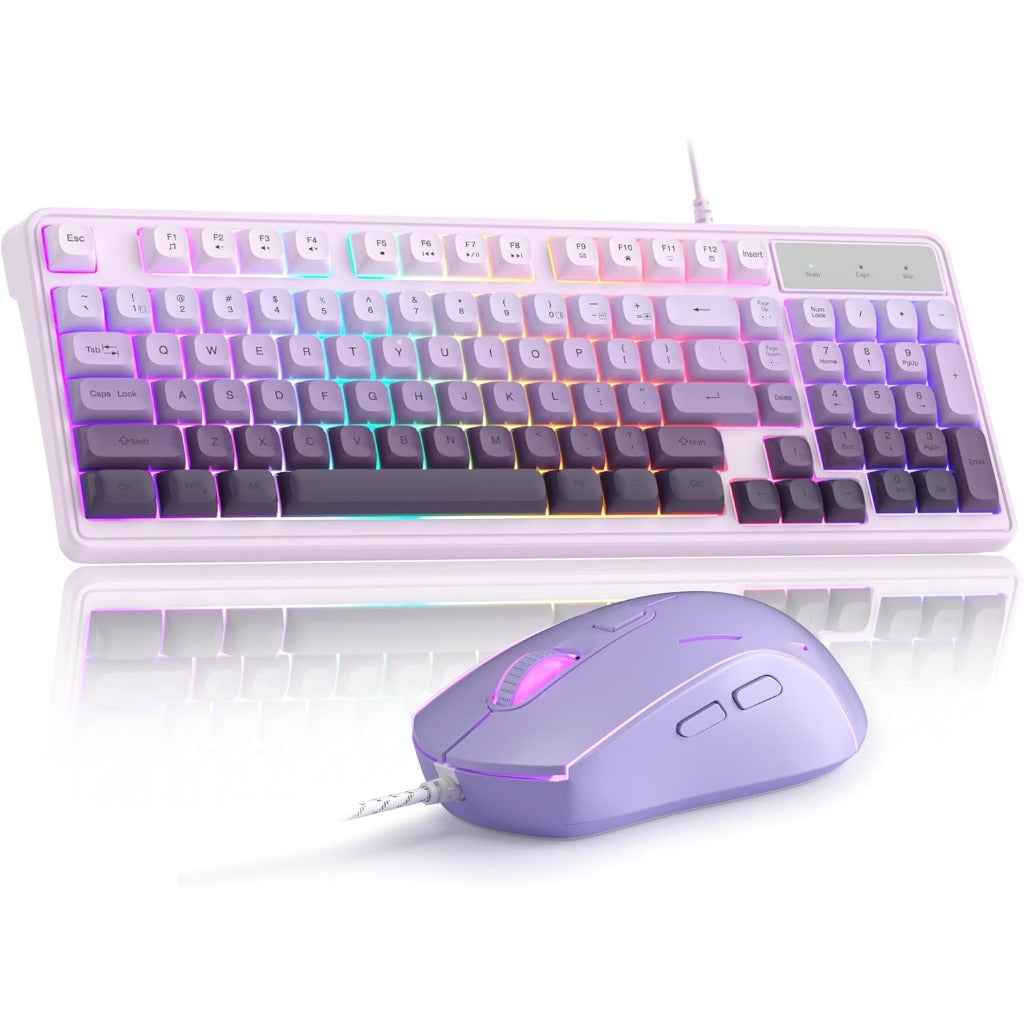 Wire Gaming Keyboard,Creamy Keyboard and Mouse Combo