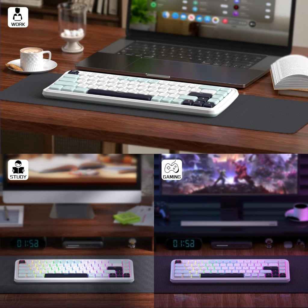 MageGee 2.4G/BT5.0/USB-C Wireless Creamy Mechanical Keyboard