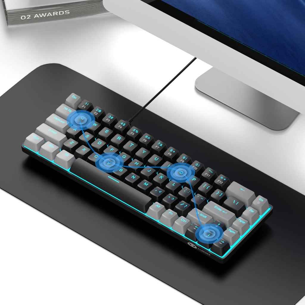 MageGee Portable 60% Mechanical Gaming Keyboard, MK-Box