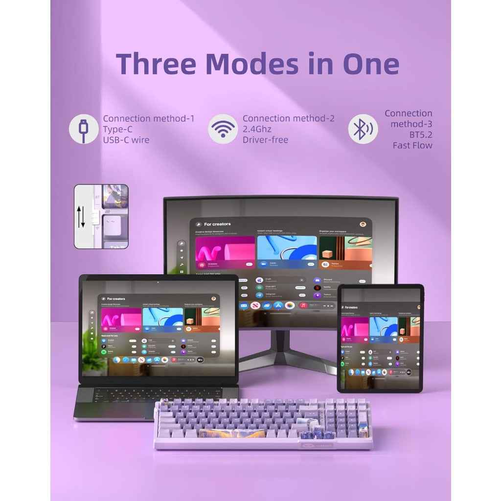 MageGee SKY98 Wireless Gasket Mechanical Gaming Keyboard