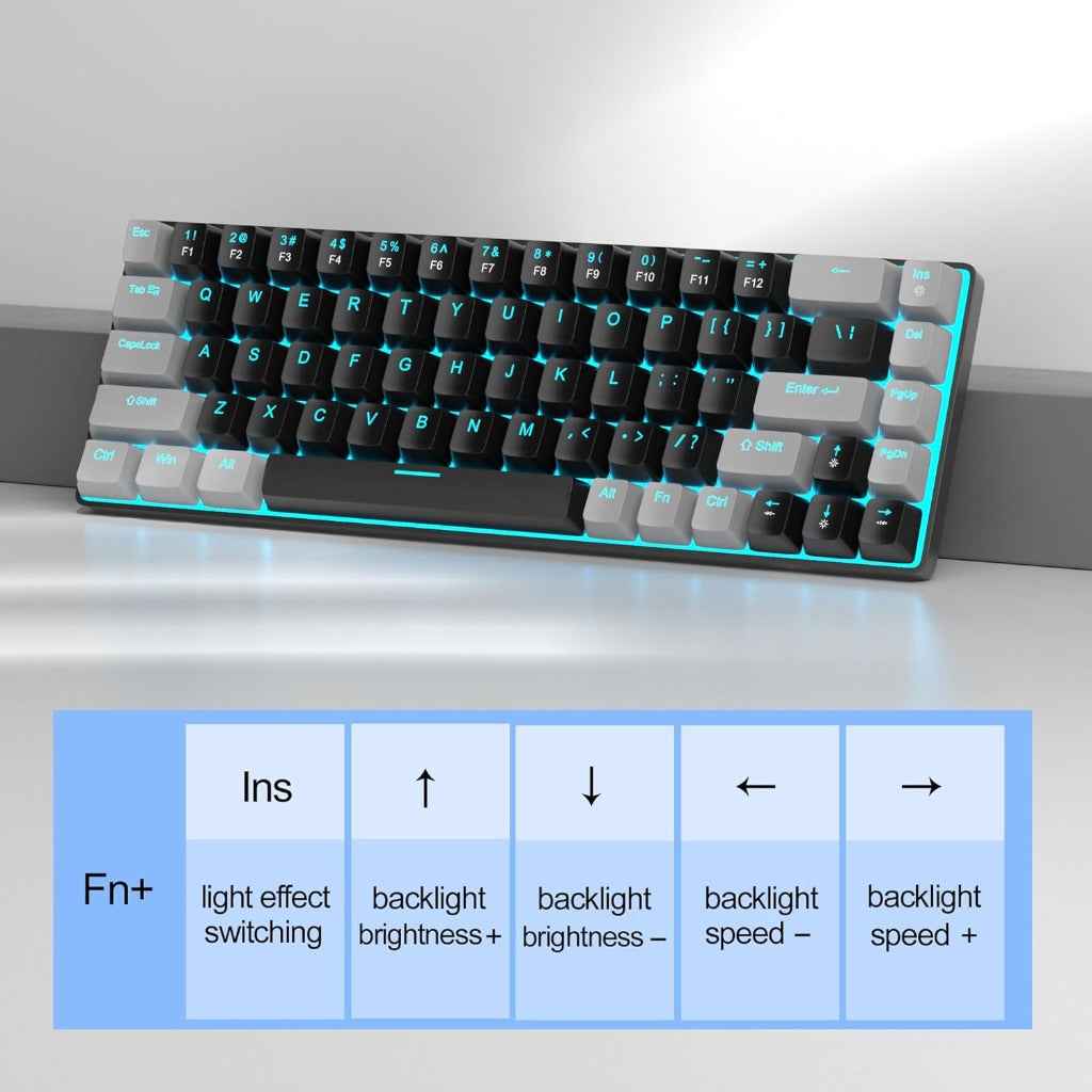 MageGee Portable 60% Mechanical Gaming Keyboard, MK-Box