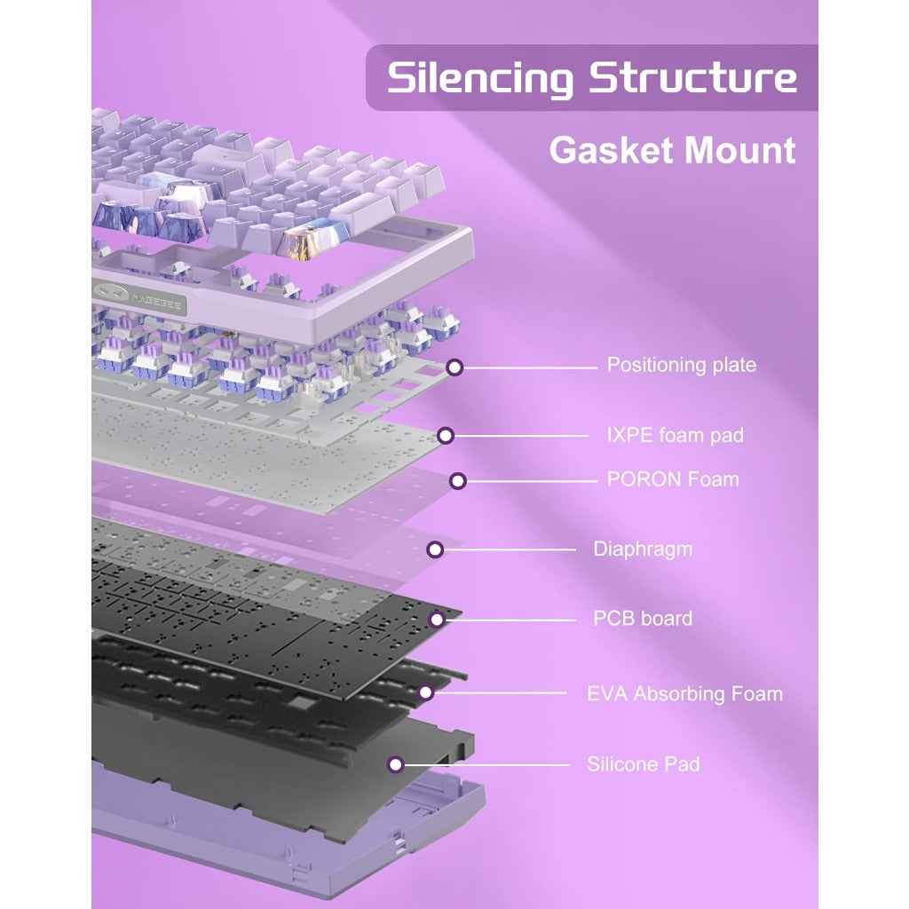 MageGee SKY98 Wireless Gasket Mechanical Gaming Keyboard