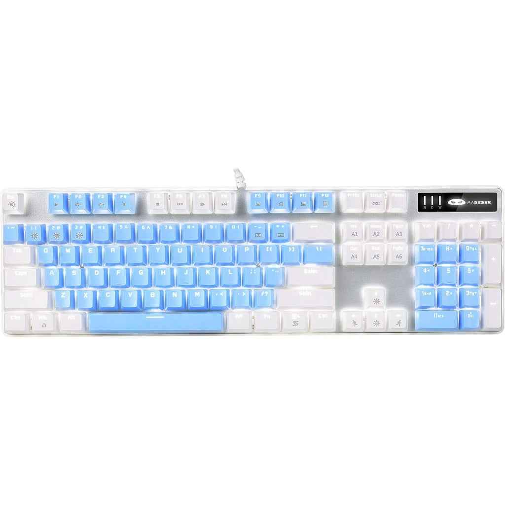MageGee Mechanical Gaming Keyboard 104 Keys White Backlit