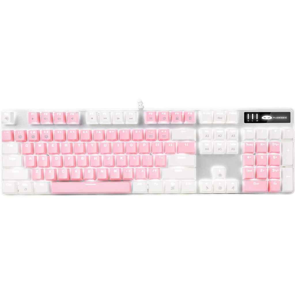 MageGee Mechanical Gaming Keyboard 104 Keys White Backlit