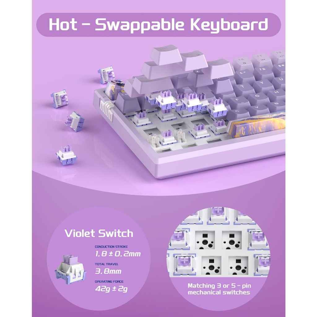 MageGee SKY98 Wireless Gasket Mechanical Gaming Keyboard