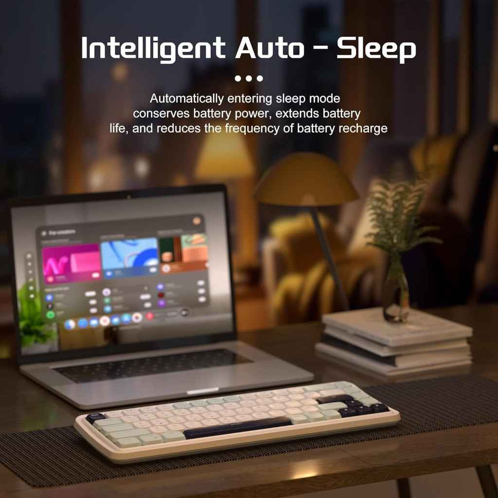 MageGee 2.4G/BT5.0/USB-C Wireless Creamy Mechanical Keyboard