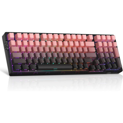 MageGee LIGHT100 2.4G/USB-C/BT5.0 8000mAh Wireless Creamy Keyboard