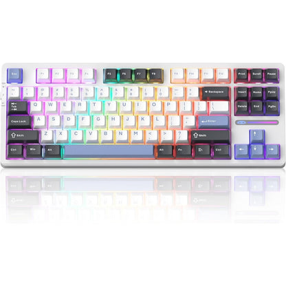 MageGee LIGHT87 2.4G/USB-C/BT5.0 8000mAh Wireless Creamy Keyboard