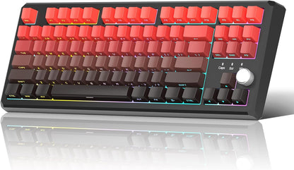 MageGee 2.4G/BT5.0/USB-C Wireless Creamy Blue Mechanical Keyboard