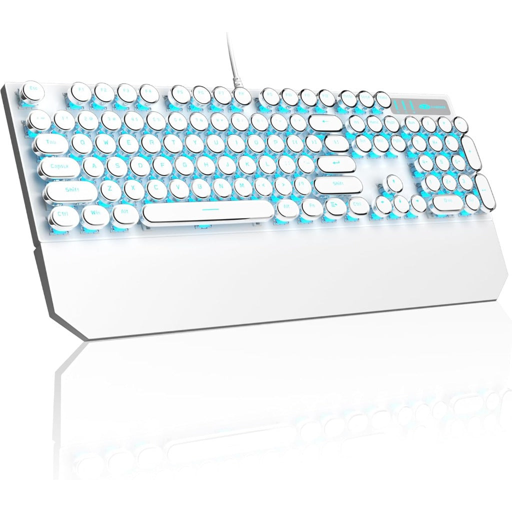 MageGee Typewriter Mechanical Gaming Keyboard, Retro Punk