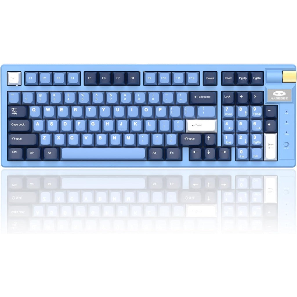 MageGee Tri-Mode 2.4GHz/BT/USB-C Hot-Swappable 98 Keys Keyboard