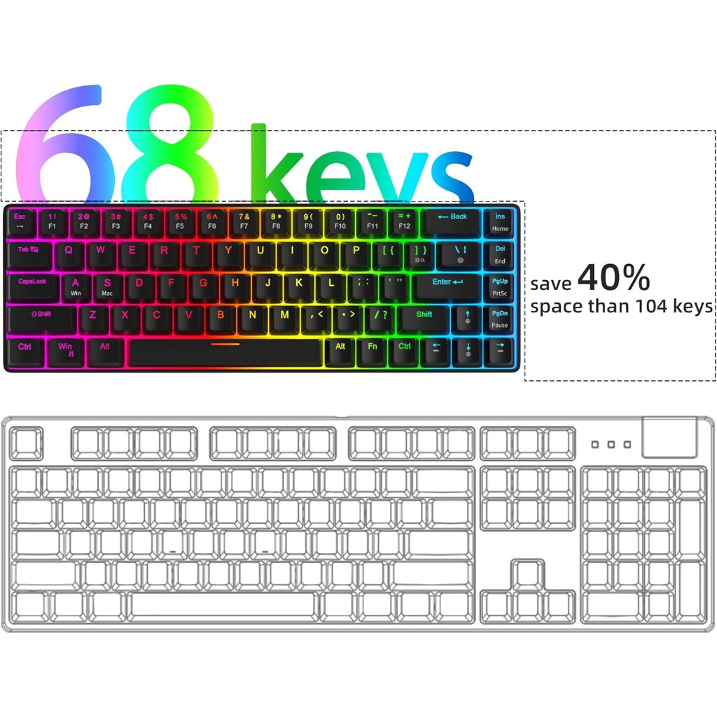 MageGee 60% Rapid Trigger Gaming Keyboard 8000Hz Polling Rate