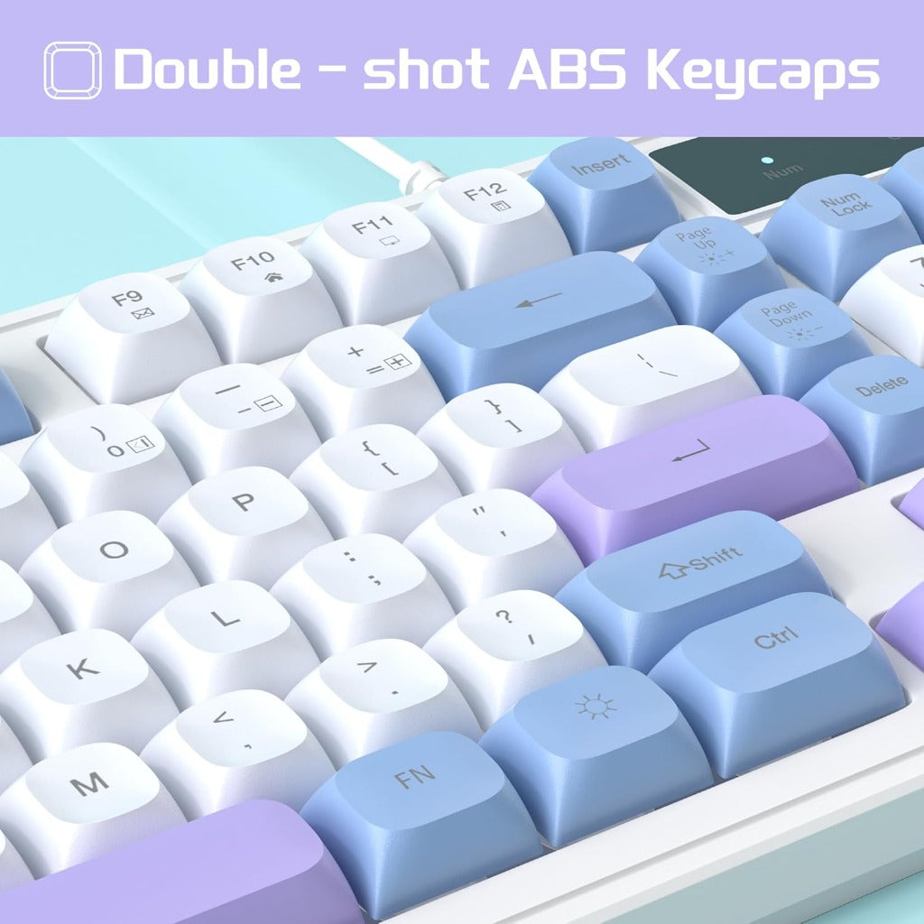 Wire Gaming Keyboard,Creamy Keyboard and Mouse Combo